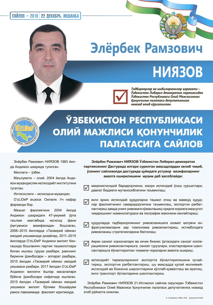 Ниязов Элёрбек Рамзович