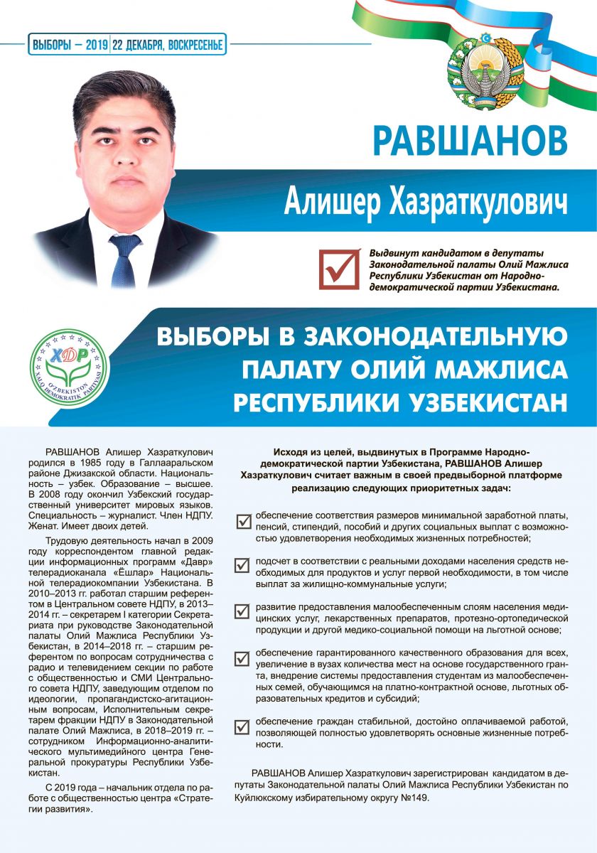 Равшанов Алишер Хазраткулович