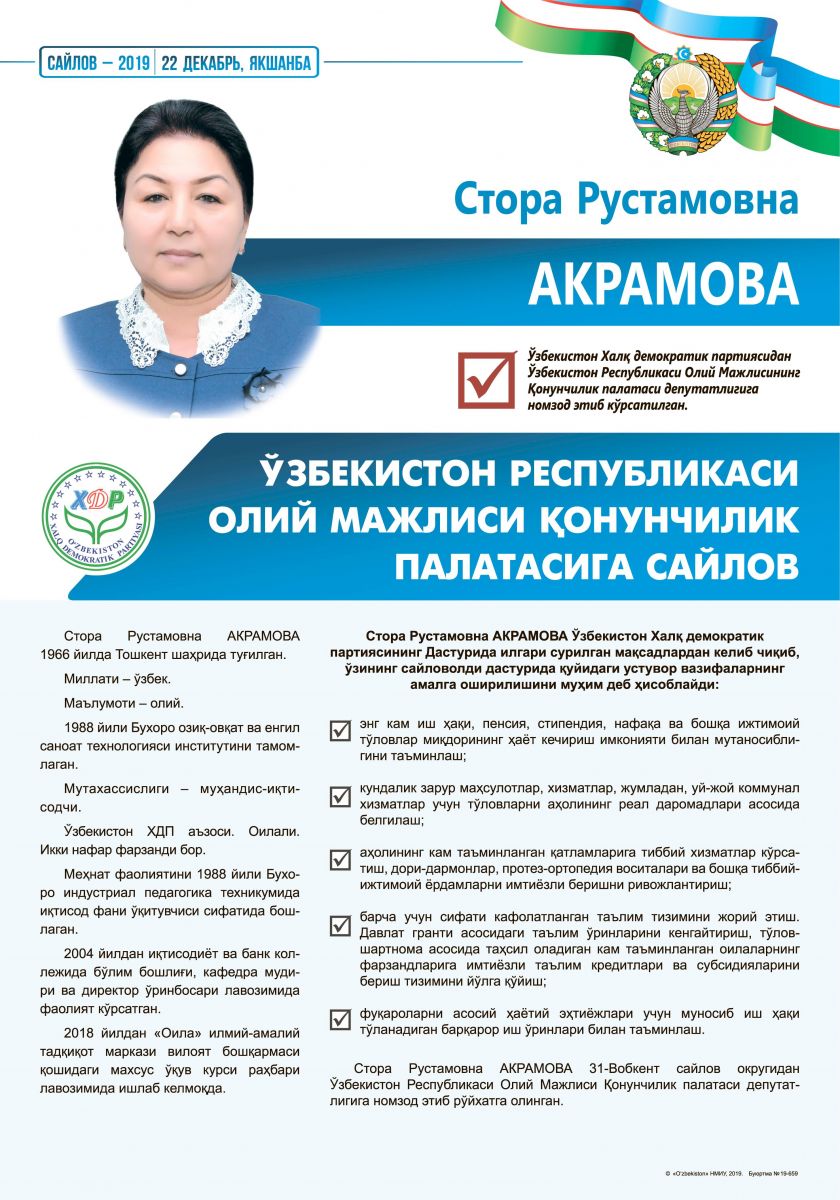 Акрамова Ситора Рустамовна